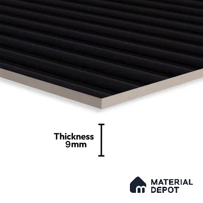 Punch Wall Tile TL 09784 B Zeta Black 2 ft x 1 ft Glossy Finish Ceramic Tile - 9 mm