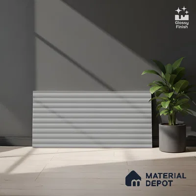 Punch Wall Tile TL 09784 D Zeta Grey 2 ft x 1 ft Glossy Finish Ceramic Wall Tile - 9 mm