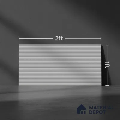 Punch Wall Tile TL 09784 D Zeta Grey 2 ft x 1 ft Glossy Finish Ceramic Wall Tile - 9 mm