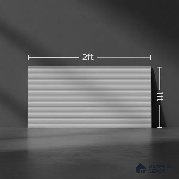 Punch Wall Tile TL 09784 D Zeta Grey 2 ft x 1 ft Glossy Finish Ceramic Wall Tile - 9 mm