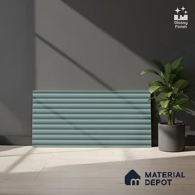 Punch Wall Tile TL 09784 E Zeta Sea 2 ft x 1 ft Glossy Finish Ceramic Wall Tile - 9 mm