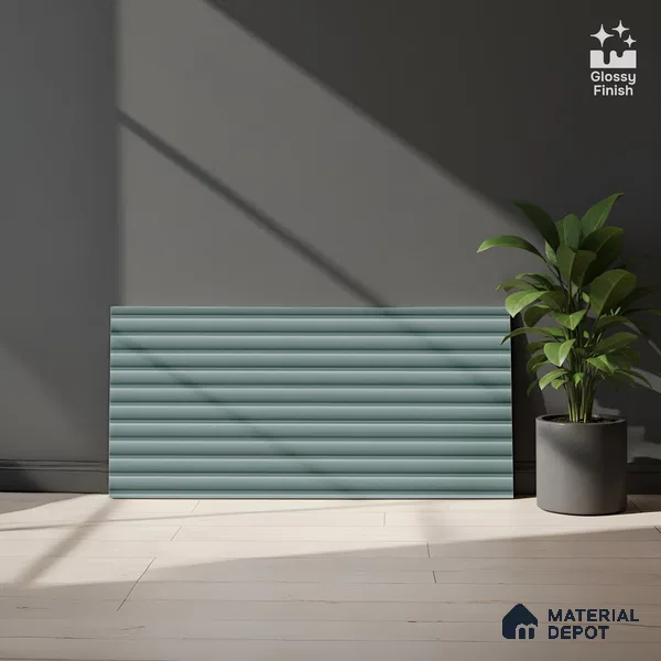Punch Wall Tile TL 09784 E Zeta Sea 2 ft x 1 ft Glossy Finish Ceramic Wall Tile - 9 mm