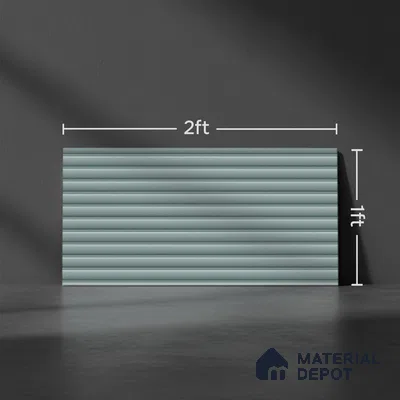 Punch Wall Tile TL 09784 E Zeta Sea 2 ft x 1 ft Glossy Finish Ceramic Wall Tile - 9 mm
