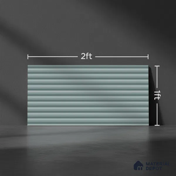 Punch Wall Tile TL 09784 E Zeta Sea 2 ft x 1 ft Glossy Finish Ceramic Wall Tile - 9 mm