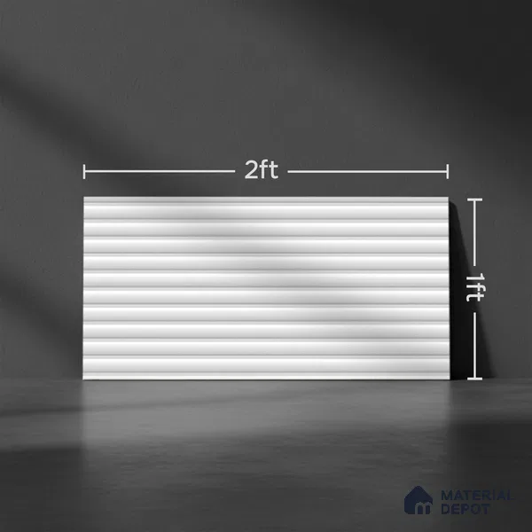Punch Wall Tile TL 09784 F Zeta Super White (P-194) 2 ft x 1 ft Glossy Finish Ceramic Wall Tile - 9 mm