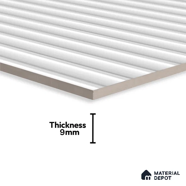Punch Wall Tile TL 09784 F Zeta Super White (P-194) 2 ft x 1 ft Glossy Finish Ceramic Wall Tile - 9 mm