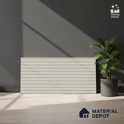Punch Wall Tile TL 09784 Zeta Bianco 2 ft x 1 ft Glossy Finish Ceramic Wall Tile - 9 mm