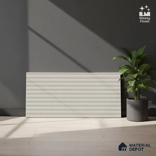 Punch Wall Tile TL 09784 Zeta Bianco 2 ft x 1 ft Glossy Finish Ceramic Wall Tile - 9 mm