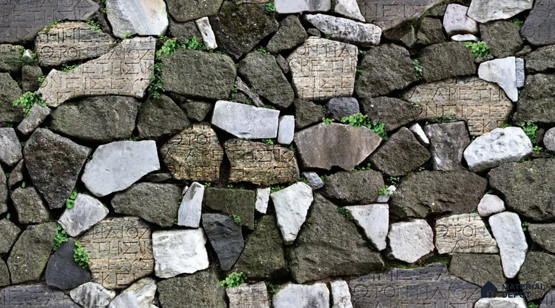 Glyph stone_87012-3 | 5 Meter x 42 Inches Stone Look Wallpaper - 57.41 Sq. Ft. | Minimum 15% wastage during installation