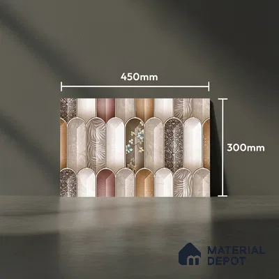 Budget Friendly Highlighter Wall Tile Value For Money TL 05788 B  18 x 12 inch - Ceramic Glossy Finish -7 mm  | Suitable for Kitchen & Bathroom