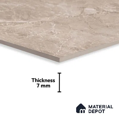 Budget Friendly Marble Wall Tile Value For Money TL 05788 C  18 x 12 inch - Ceramic Glossy Finish -7 mm  | Suitable for Kitchen & Bathroom