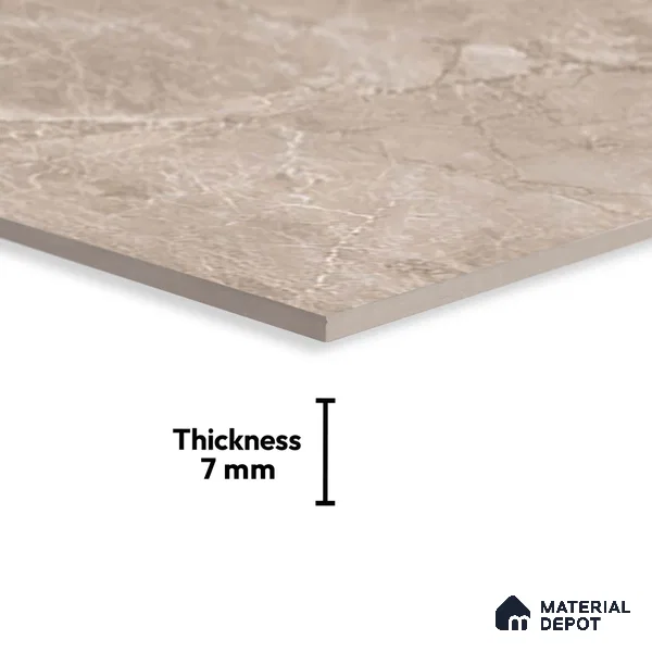 Budget Friendly Marble Wall Tile Value For Money TL 05788 C  18 x 12 inch - Ceramic Glossy Finish -7 mm  | Suitable for Kitchen & Bathroom