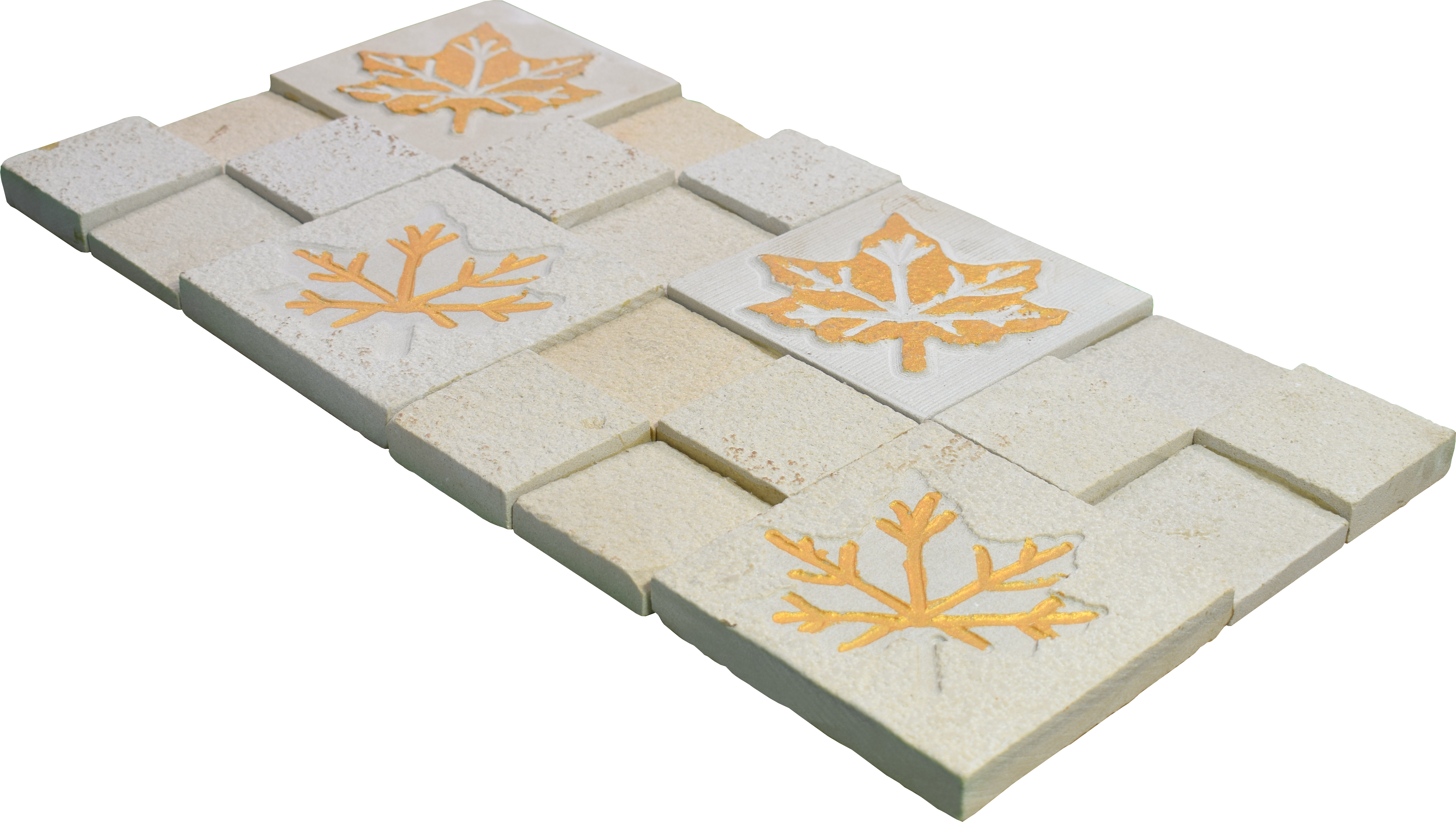 WL 00096 Golden Maple 300 x 300 mm Natural Stone Wall Cladding |  Stone is a Natural Product, Please Expect Variation in Shades