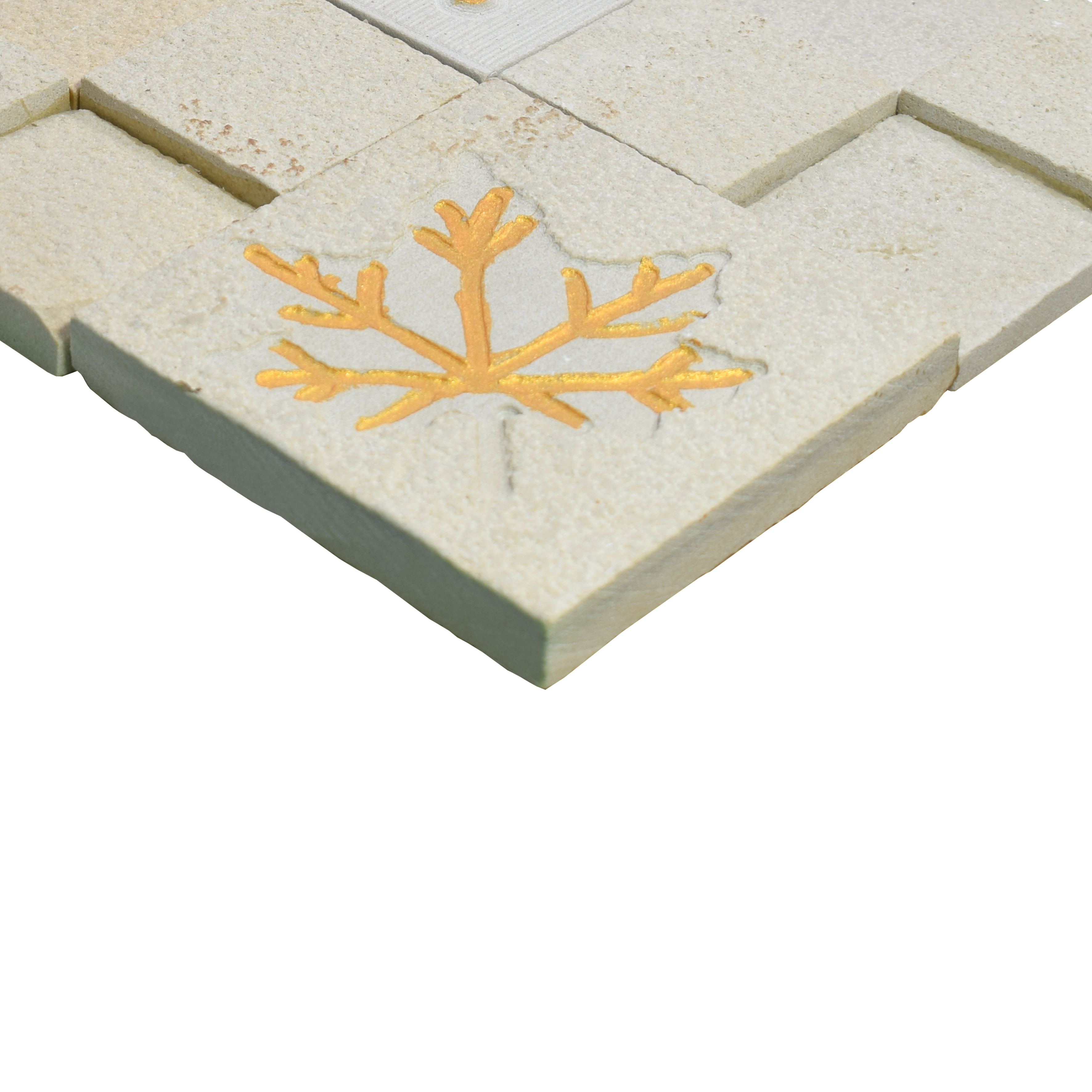 WL 00096 Golden Maple 300 x 300 mm Natural Stone Wall Cladding | Stone is a Natural Product, Please Expect Variation in Shades