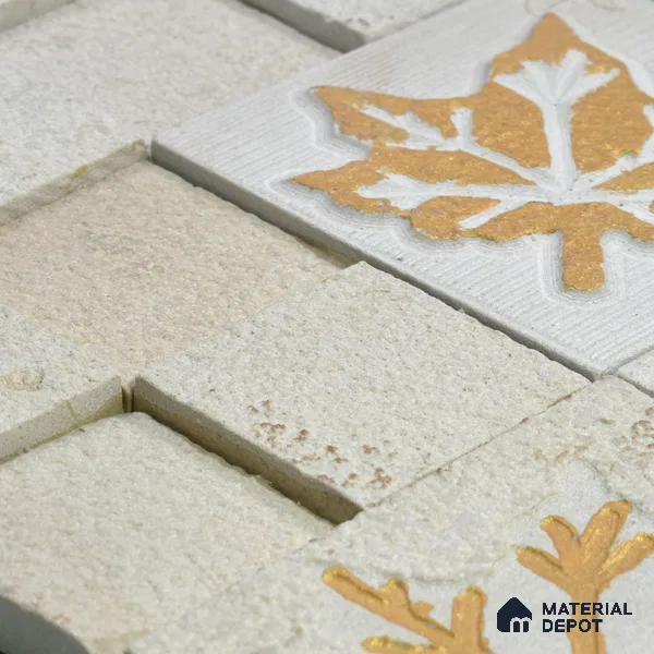 WL 00096 Golden Maple 300 x 300 mm Natural Stone Wall Cladding | Stone is a Natural Product, Please Expect Variation in Shades