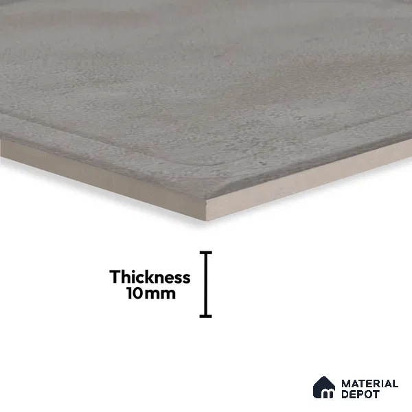 TL 03720 B Gray 02 | 200x200 mm Glossy Finish Ceramic Wall Pattern 2 Subway Tile - 10 mm (Sample)