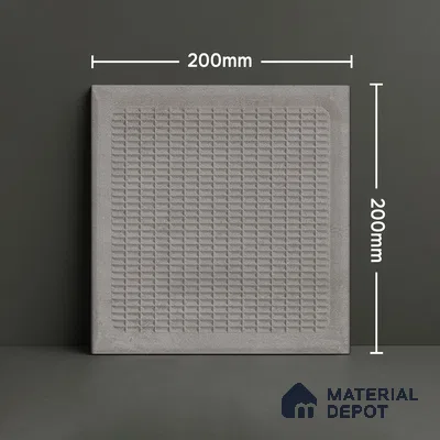 TL 03720 Gray 01 | 200x200 mm Glossy Finish Ceramic Wall Pattern 1 Subway Tile - 10 mm (Sample)
