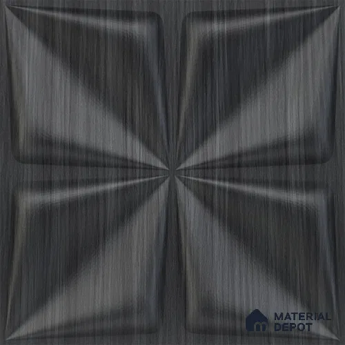 Grey Bloom PVC Matte Finish 3D Wall Panel | 20 in x 20 in | Gray Pine Wood - 15 mm | Suitable for Dining, Feature Wall & TV Unit | Width is Subjected to 5% Variation