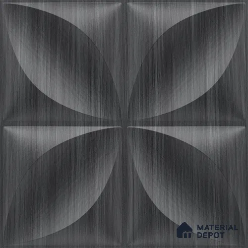 Grey Butterfly PVC Matte Finish 3D Wall Panel | 20 in x 20 in | Gray Pine Wood - 15 mm | Suitable for Dining, Feature Wall & TV Unit | Width is Subjected to 5% Variation