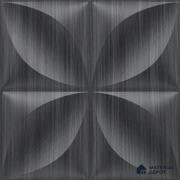 Grey Butterfly PVC Matte Finish 3D Wall Panel | 20 in x 20 in | Gray Pine Wood - 15 mm | Suitable for Dining, Feature Wall & TV Unit | Width is Subjected to 5% Variation