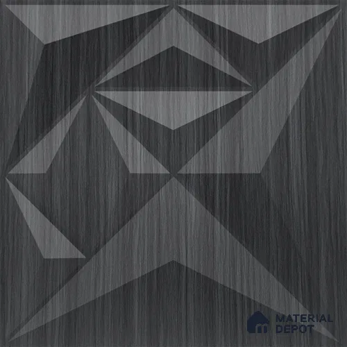 Grey Diamond PVC Matte Finish 3D Wall Panel | 20 in x 20 in | Gray Pine Wood - 15 mm | Suitable for Dining, Feature Wall & TV Unit | Width is Subjected to 5% Variation