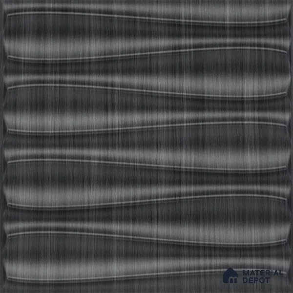 Grey Dune PVC Matte Finish 3D Wall Panel | 20 in x 20 in | Gray Pine Wood - 15 mm | Suitable for Dining, Feature Wall & TV Unit | Width is Subjected to 5% Variation