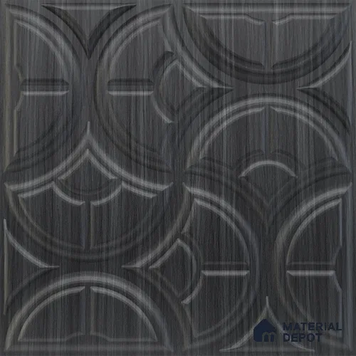 Grey Luna PVC Matte Finish 3D Wall Panel | 20 in x 20 in | Gray Pine Wood - 15 mm | Suitable for Dining, Feature Wall & TV Unit | Width is Subjected to 5% Variation