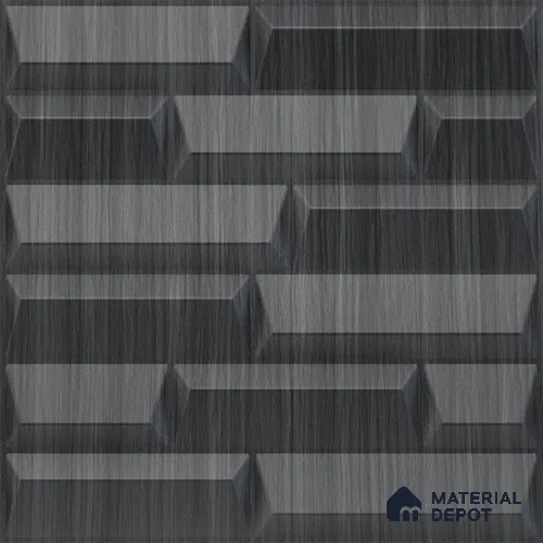 Grey Vault PVC Matte Finish 3D Wall Panel | 20 in x 20 in | Gray Pine Wood - 15 mm | Suitable for Dining, Feature Wall & TV Unit | Width is Subjected to 5% Variation