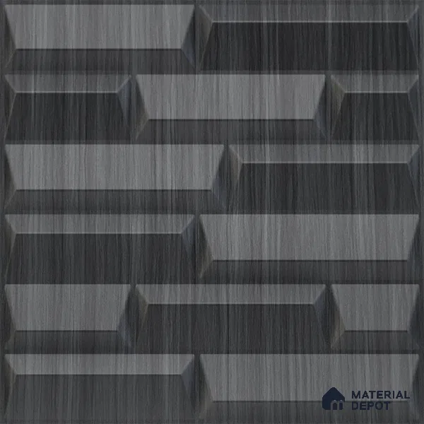 Grey Vault PVC Matte Finish 3D Wall Panel | 20 in x 20 in | Gray Pine Wood - 15 mm | Suitable for Dining, Feature Wall & TV Unit | Width is Subjected to 5% Variation