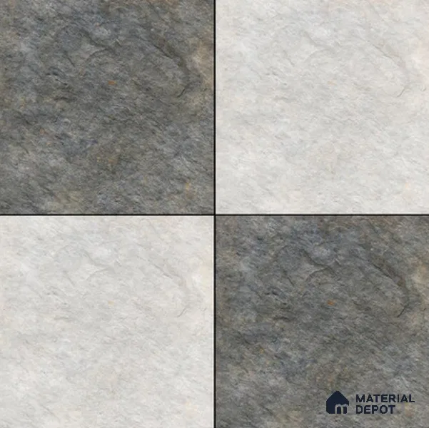 Budget Friendly Marble Look Value for Money Parking Grayscale Floor Tile 16 x 16 inch | TL 00598 | Vitrified Matte Finish Tile - 12 mm | Suitable For Parking, Bathroom, Balcony & Terrace | Pattern Alignment May Vary | 2-3 mm Spacer is Mandatory