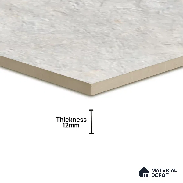 Budget Friendly Marble Look Value for Money Parking Grayscale Floor Tile 16 x 16 inch | TL 00598 | Vitrified Matte Finish Tile - 12 mm | Suitable For Parking, Bathroom, Balcony & Terrace | Pattern Alignment May Vary | 2-3 mm Spacer is Mandatory