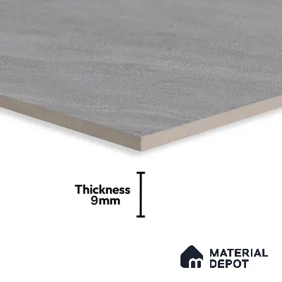 Marble Floor & Wall Tile | TL 00679 Grayscale 4 ft x 2 ft Matte Finish Full Body Vitrified Tile - 9 mm | Suitable For Living Room, Bedroom, Dining Area