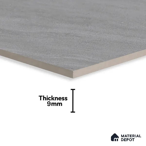 Marble Floor & Wall Tile | TL 00679 Grayscale 4 ft x 2 ft Matte Finish Full Body Vitrified Tile - 9 mm | Suitable For Living Room, Bedroom, Dining Area