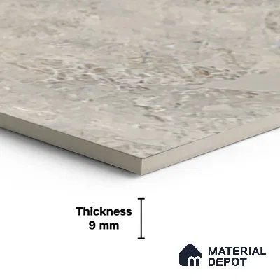 TL 00168 Grayscale Grey 4 ft x 2 ft Endless Carving Matte Finish Vitrified Floor Tile - 9 mm