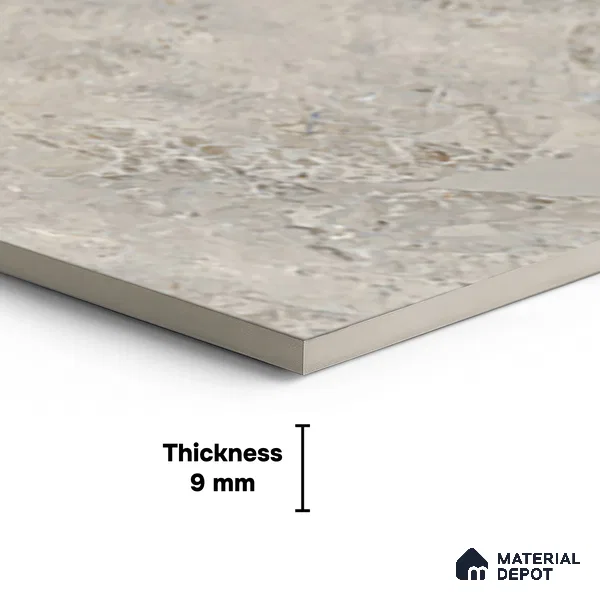 TL 00168 Grayscale Grey 4 ft x 2 ft Endless Carving Matte Finish Vitrified Floor Tile - 9 mm