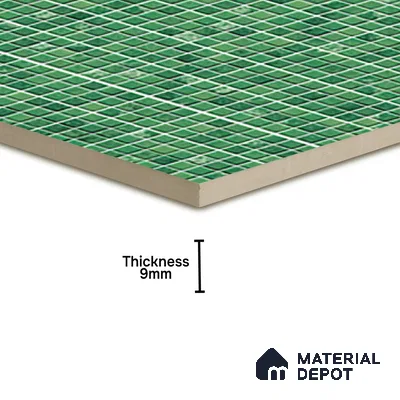 Mosaic Floor & Wall Tile TL 07168 Green 12 x 12 inch Glossy Finish Ceramic Tile - 9 mm