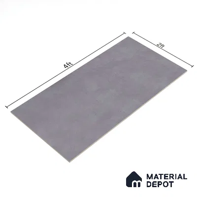 Cement Floor & Wall Tile TL 06402 B Nebula Grey 4 ft x 2 ft Matte Finish Vitrified Tile - 9 mm | Suitable for Living Room, Bedroom & Bathroom (Sample)