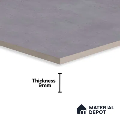 Cement Floor & Wall Tile TL 06402 B Nebula Grey 4 ft x 2 ft Matte Finish Vitrified Tile - 9 mm | Suitable for Living Room, Bedroom & Bathroom (Sample)