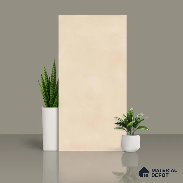 Stone Floor & Wall Tile TL 06402 C Nebula Ivory 4 ft x 2 ft Matte Finish Vitrified Tile - 9 mm | Suitable for Living Room, Bedroom & Bathroom (Sample)