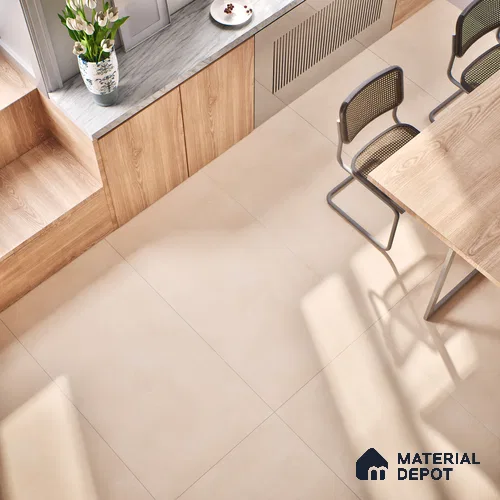 Stone Floor & Wall Tile TL 06402 C Nebula Ivory 4 ft x 2 ft Matte Finish Vitrified Tile - 9 mm | Suitable for Living Room, Bedroom & Bathroom