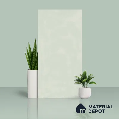 Cement Floor & Wall Tile TL 06402 D Nebula Light Green 4 ft x 2 ft Matte Finish Vitrified Tile - 9 mm | Suitable for Living Room, Bedroom & Bathroom (Sample)