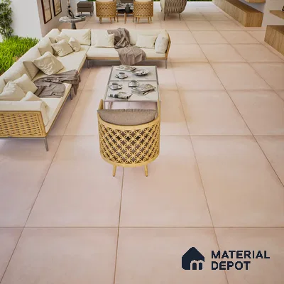 Stone Floor & Wall Tile TL 06402 E Nebula Pink 4 ft x 2 ft Matte Finish Vitrified Tile - 9 mm | Suitable for Living Room, Bedroom & Bathroom (Sample)