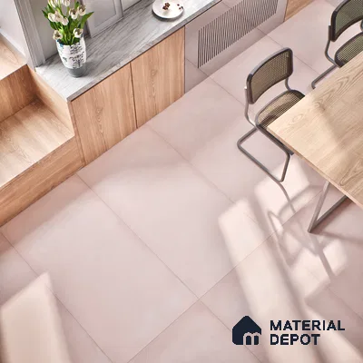 Stone Floor & Wall Tile TL 06402 E Nebula Pink 4 ft x 2 ft Matte Finish Vitrified Tile - 9 mm | Suitable for Living Room, Bedroom & Bathroom (Sample)