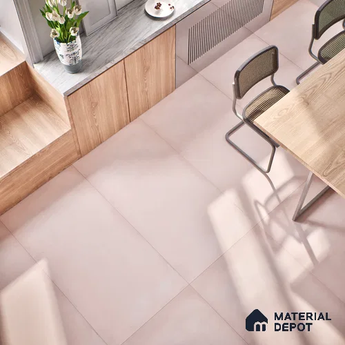Stone Floor & Wall Tile TL 06402 E Nebula Pink 4 ft x 2 ft Matte Finish Vitrified Tile - 9 mm | Suitable for Living Room, Bedroom & Bathroom