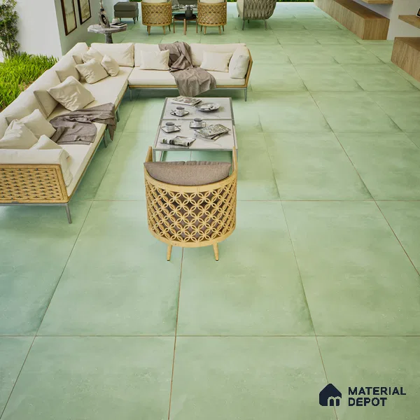 Stone Floor & Wall Tile TL 06402 G Nebula Verde 4 ft x 2 ft Matte Finish Vitrified Tile - 9 mm | Suitable for Living Room, Bedroom & Bathroom (Sample)