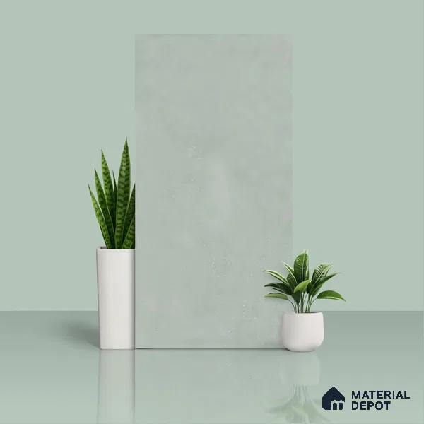 Cement Floor & Wall Tile TL 06402 Nebula Green 4 ft x 2 ft Matte Finish Vitrified Tile - 9 mm | Suitable for Living Room, Bedroom & Bathroom (Sample)
