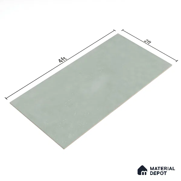 Cement Floor & Wall Tile TL 06402 Nebula Green 4 ft x 2 ft Matte Finish Vitrified Tile - 9 mm | Suitable for Living Room, Bedroom & Bathroom (Sample)
