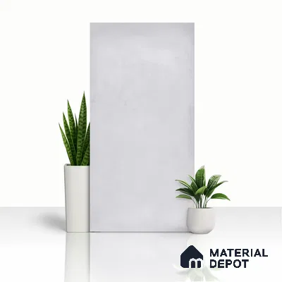 Cement Floor & Wall Tile TL 06402 H Nebula White 4 ft x 2 ft Matte Finish Vitrified Tile - 9 mm | Suitable for Living Room, Bedroom & Bathroom