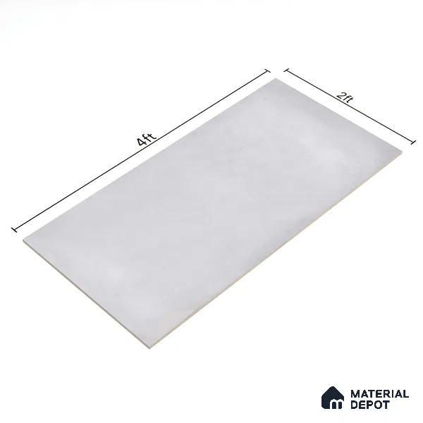 Cement Floor & Wall Tile TL 06402 H Nebula White 4 ft x 2 ft Matte Finish Vitrified Tile - 9 mm | Suitable for Living Room, Bedroom & Bathroom