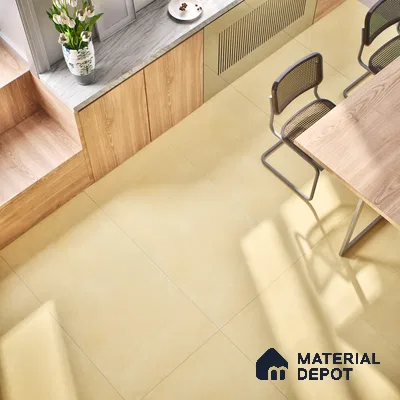 Stone Floor & Wall Tile TL 06402 I Nebula Yellow 4 ft x 2 ft Matte Finish Vitrified Tile - 9 mm | Suitable for Living Room, Bedroom & Bathroom (Sample)